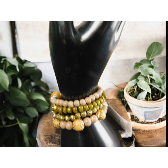 Bohemian Multi-Layered Beaded Bracelet With Tassel & Tree Of Life Charm Jewelry - Picture 7 of 11